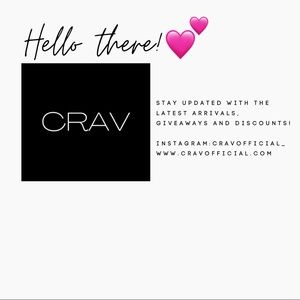 SAVE 20% OFF YOUR ONLINE PURCHASE WITH CODE CRAV20
